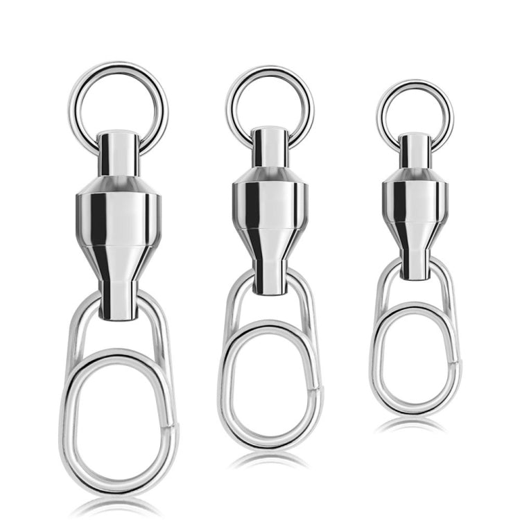 5pcs /Pack PROBEROS DAC006 Lure Baits 8-Type Rings Connector High-Speed Bearing Swivel Oval Pin Fishing Gear Accessories, 22mm, 23mm, 25mm, 30mm, 35mm