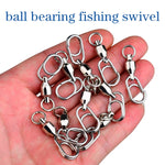 5pcs /Pack PROBEROS DAC006 Lure Baits 8-Type Rings Connector High-Speed Bearing Swivel Oval Pin Fishing Gear Accessories, 22mm, 23mm, 25mm, 30mm, 35mm