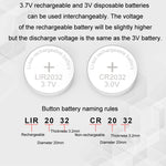 4.2V LIR2032/2450 Button Battery Universal Charger, RSC-X2-2 White, RSC-X2-2 Black