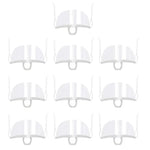 10pcs /Bag Recyclable Transparent Restaurant Mask Chef Anti-fog And Anti-Spittle Plastic Masks