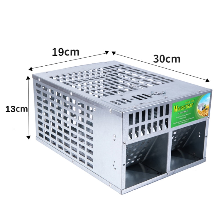 Home Indoor Automatic Mouse Trap Cage Catch Mouse Trap, Double Door Large