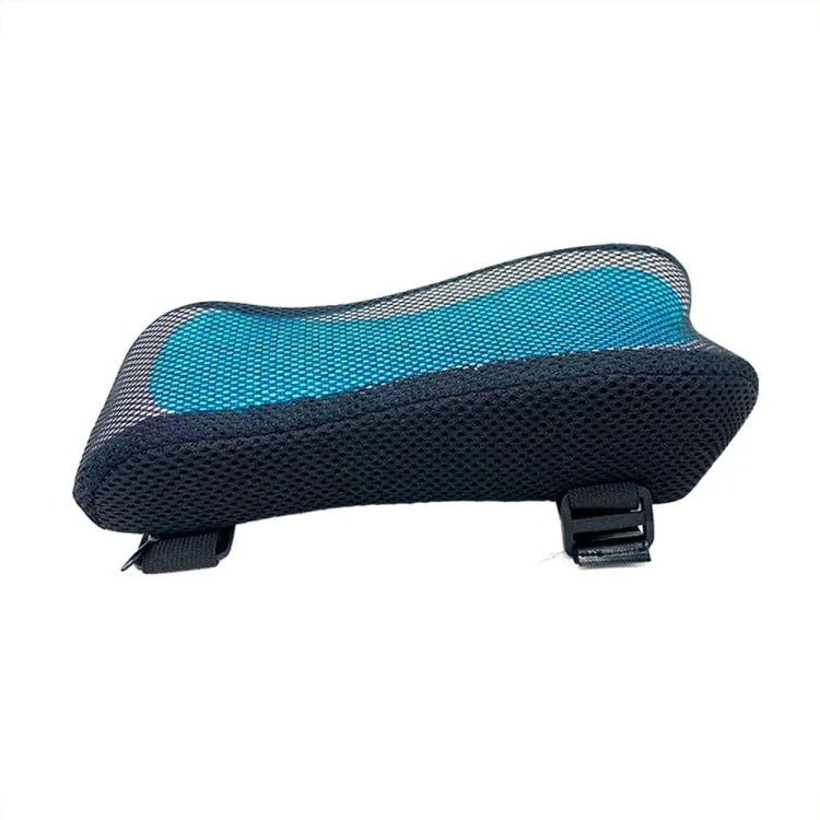 Curve Three-dimensional Support Memory Foam Office Chair Armrest Pad, Black, Gel Grid, Grid, Gray Grid, Gray