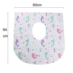 5pcs Disposable Nonwoven Toilet Pad Portable Hotel And Traveling Cartoon Universal Cushion, Dinosaur, Mermaid