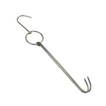 Stainless Steel Double Ring Duck Cooker Hanger Outdoor Barbecue Hanging Hook Stand, 3 Centi Small Ring 23cm, 3 Centi Small Wax Ring 24.5cm, 3 Centi Large Wax Ring 33cm, 3 Centi Medium Wax Ring 29cm, 4 Centi  Steel Thick Short 24cm                      ...