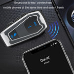 Motorcycle Helmet Bluetooth 5.0 Stereo Music Cycling Headphones, V10