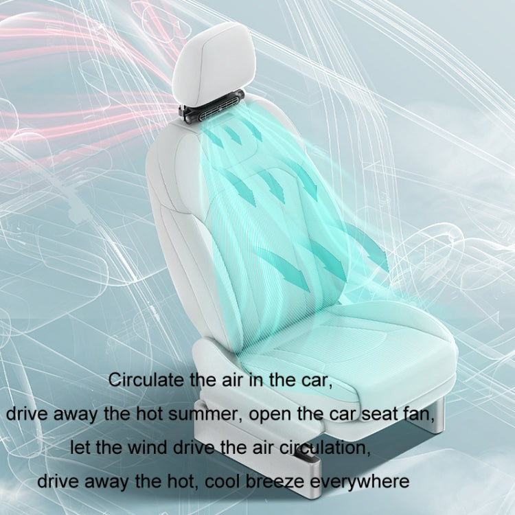 Car Turbine High Wind USB Plug-in Seat Back Fan