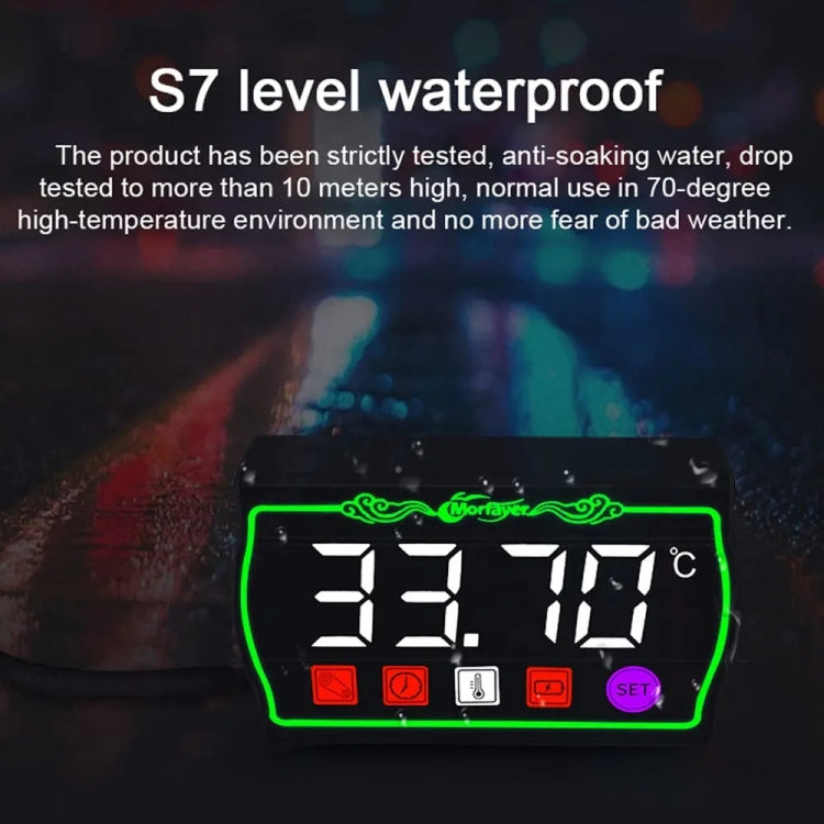 Morfayer Locomotive Intelligent Multi-function Tachometer, 4 in 1 Ambient Temperature Gauge, 4 in 1 Water Temperature Meter, 5 in 1 Ambient Temperature Tachometer, 5 in 1 Water Temperature Tachometer