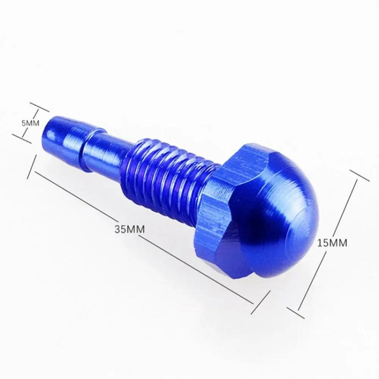 2pcs /Set Automotive Glass Washer Sprayer Aluminum Cap Nozzle