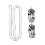 For Intex Swimming Pool Filter Pump Replacement, 1 Hose 2 Clamps, 2 Hoses 4 Clamps, 1 Hose 2 Clamps Blue, 2 Hoses 4 Clamps Blue