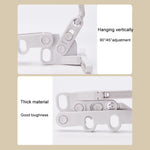 Foldable 5-Hole Clothes Hanging Rack Traveling Portable Clothing Hooks