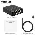 Gigabit Network Splitter Network Sharer RJ45 Network Cable Splitter, 1 To 3, 1 To 4