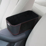 Car Multifunctional Dashboard Armrest Box Water Cup Storage Box, Large Brown, Small Black