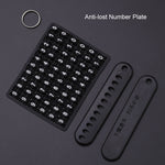 Car Folding Key Cover Multifunctional Keychain Anti-lost Number Plate, For Audi A, For Audi B, For Audi C, For Audi D