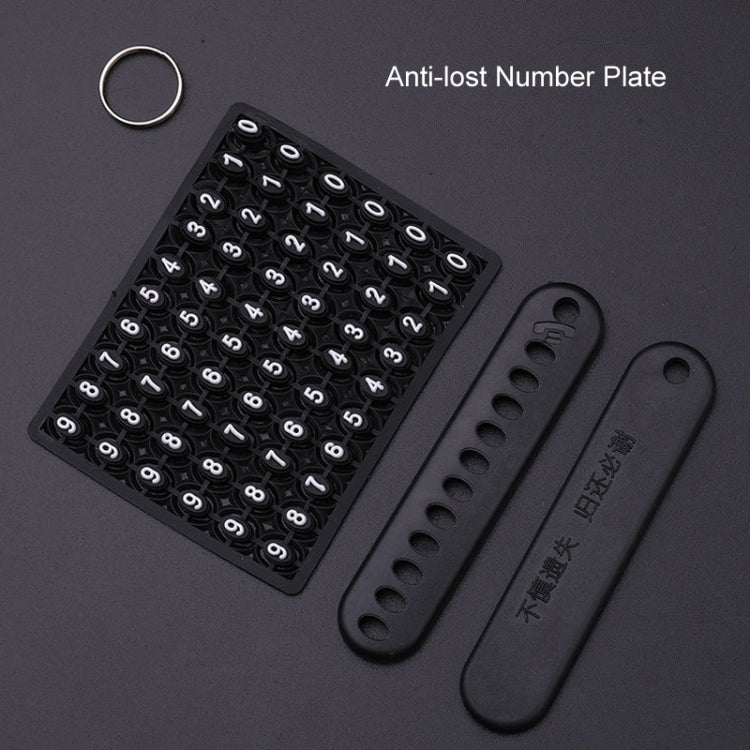 Car Folding Key Cover Multifunctional Keychain Anti-lost Number Plate, For Audi A, For Audi B, For Audi C, For Audi D