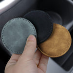 2pcs/ Set Car Suede Anti-Slip Water Coaster Car Interior Decoration