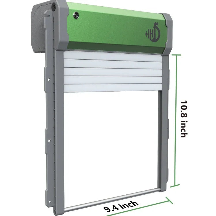 Solar Powered Automatic Chicken Coop Door 4 Modes Automatic Chicken Door with Remote Control, Solar