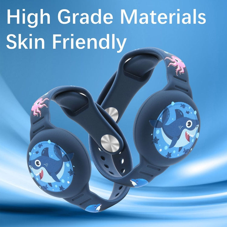For AirTag 2nd Gen / AirTag 1st Gen Cartoon Watch Strap Locator Silicone Protective Cover Anti-Lost Device Case