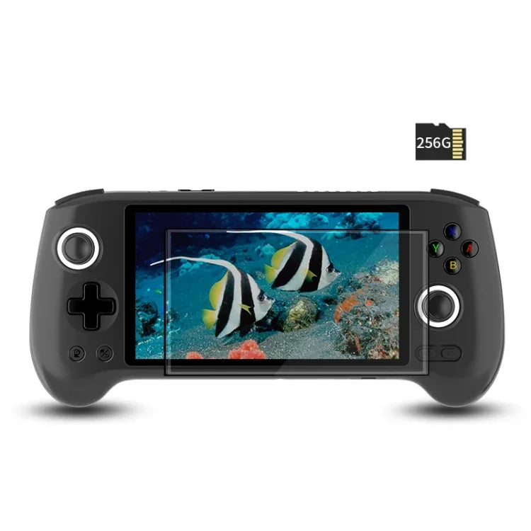 ANBERNIC RG556 Handheld Game Console Android 13 System 5.48-Inch AMOLED Screen WIFI Bluetooth Game Player, 128GB+128GB, 128GB+256GB