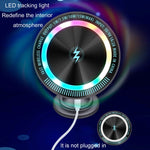 Magsafe 15W Magnetic Colorful Light Wireless Charging Mobile Phone Holder, A9 Air Outlet Dark Gray, A9 Adhesive Dark Gray