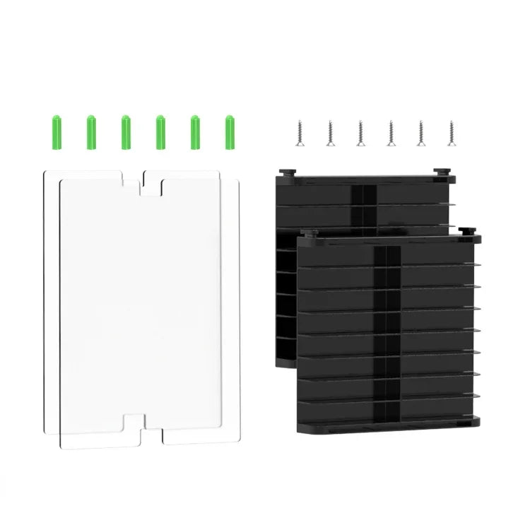 Game Card CD Disk Storage Bracket Wall Mounted Storage CD Case, 32 sheets