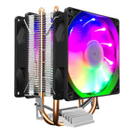 COOLMOON Frost Double Copper Tube CPU Fan Desktop PC Illuminated Silent AMD Air-Cooled Cooler, P2 Magic Moon Edition Single Fan, P22 Magic Moon Edition Double Fan, P2 Streamline Edition Single Fan, P22 Streamline Edition Double Fan