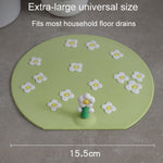 Kitchen Bathroom Anti Clogging Sink Floor Drain Cover Sewer Floor Drain Deodorizer, Plum Blossom, Tulip, Clover