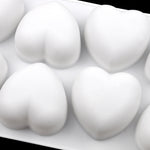 8 Grids Heart Silicone Chocolate Mold Handmade Aroma Soap Mould, 8 Grids Heart