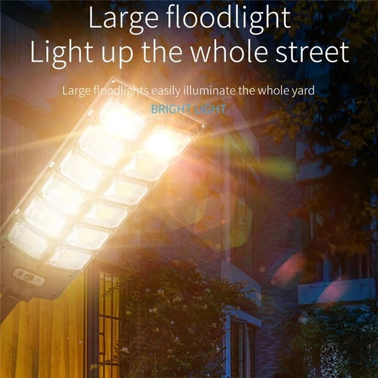 LED Strong Light Double Row Solar Garden Light Induction Street Lamps, E-SMARTER W789A-6, E-SMARTER W789B-6