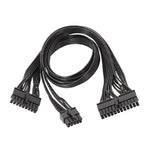 For EVGA 10Pin / 18Pin To 24Pin Flat Cable Module Cable Graphics Card Block Cord, 60cm For EVGA