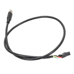 Motherboard USB 9Pin To Type-C Straight Data Double Shielded Cable, 50cm Straight
