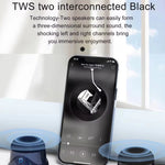 Magnetic Wireless Bluetooth Speaker Subwoofer Mini Portable TWS Mobile Phone Speaker, CQ01 Black, CQ01 White
