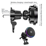 15W Car Wireless Charger Semiconductor Heat Dissipation Mobile Phone Holder RGB Light, X82