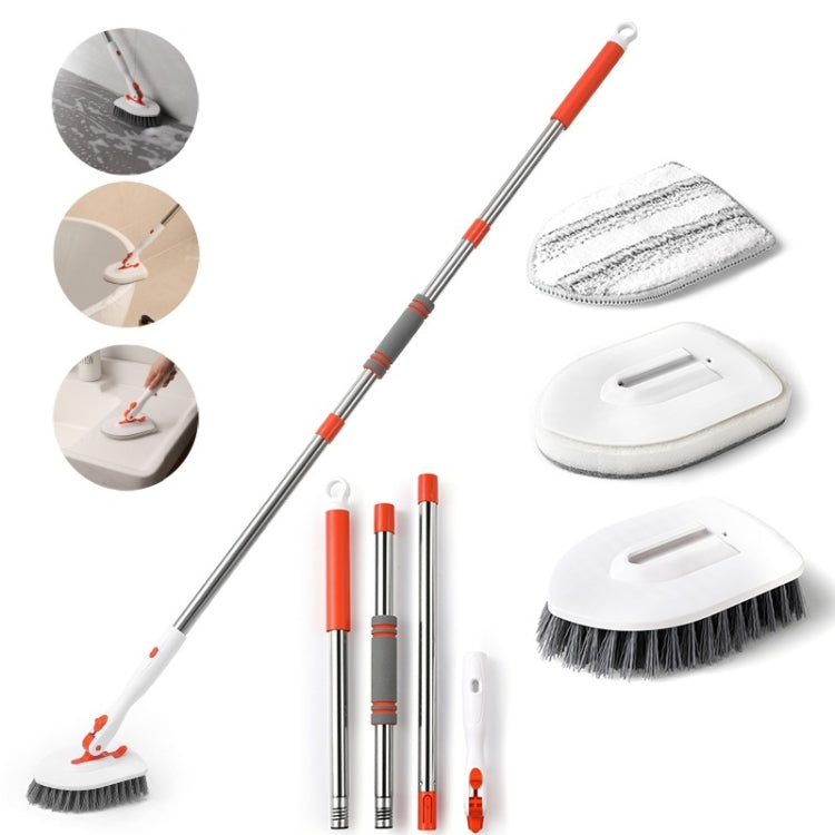 Shower Cleaning Brush With 52 Inch Adjustable Handle Tub Tile Scrubber Brush, Set 1, Set 2, Set 3, Set 4, Set 5