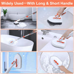 Shower Cleaning Brush With 52 Inch Adjustable Handle Tub Tile Scrubber Brush, Set 1, Set 2, Set 3, Set 4, Set 5
