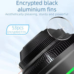 LED Colorful Light 4Pin Cooler Desktop CPU Cooling Fan, Ice Blade W120