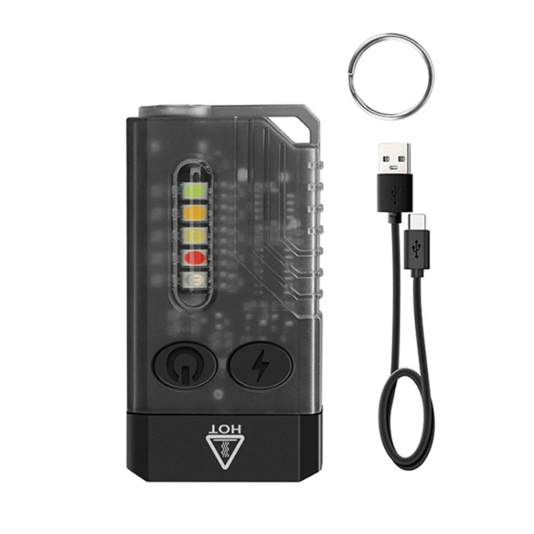 V10 Portable Keychain Light USB Rechargeable Bright Mini Flashlight