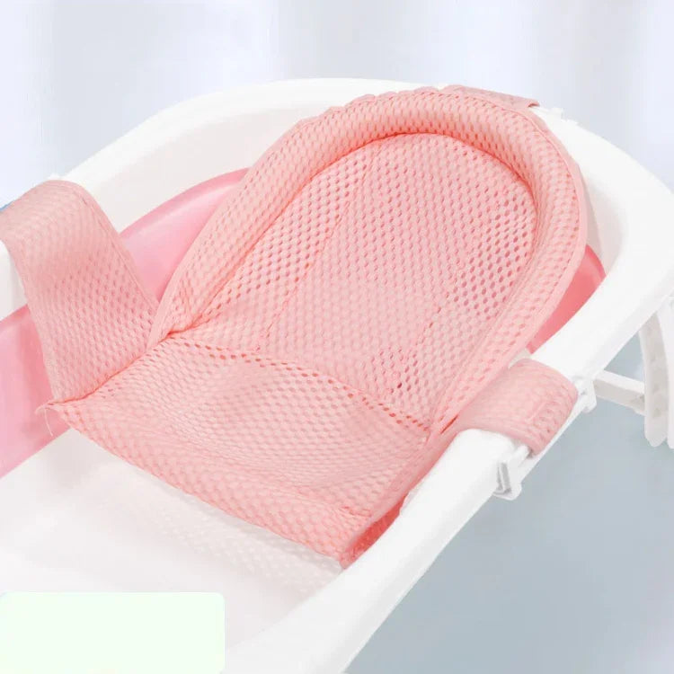 Baby Bath Tub Bathing Support Net Stand Newborn Non-Slip Suspended Shower Mat, 5 Buckle Blue, 5 Buckle Pink, 5 Buckle Green, T-type Blue, T-type Pink, T-type Green