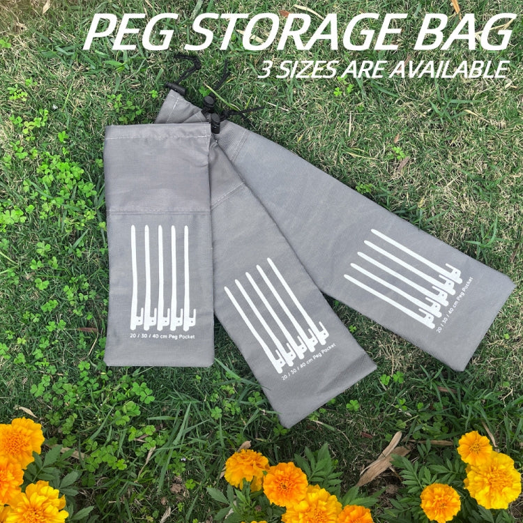 Ground Spike Storage Bag Outdoor Camping Accessories Portable Handheld Storage Bag, M 30cm, L 40cm