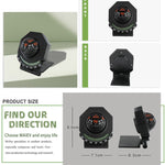 2 In 1 Car Compass With Slope Gauge Foldable High Precision Guide Ball, LC452