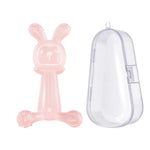 Bunny Baby Teether BPA Free Food-Grade Silicone Teether Infant Teething Stick Anti-Eating Hand, Nano Color, Pink, Transparent, With Box Nano Color, With Box Pink, With Box Transparent