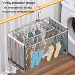 Square Socks Drying Hanger Stainless Steel Multifunctional Windproof Drying Rack, 24x30cm 20 Clips, 35x27cm 30 Clips, 35x27cm40 Clips, 40x30cm 40 Clips, 40x25cm 50 Clips, 40x25cm 60 Clips