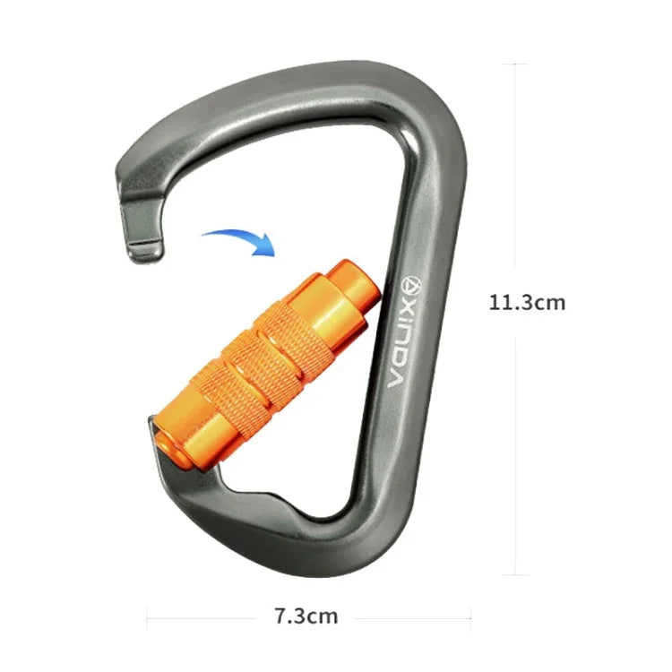 XINDA XD-8128 Outdoor Rock Climbing Load-bearing Carabiner Survive Kits, Automatic-Gray, Automatic-Black, Threaded-Gray, Threaded-Black, Threaded-Orange, Threaded-Blue, Threaded-Dark Green