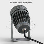 10W One Beam LED Spotlight Outdoor Waterproof Lighting Pillar Wall Light Remote Landscape Lamp, Choose 1 of 3 Colors, Choose 1 of 5 Colors