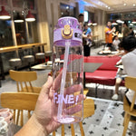 Student Portable Bouncing Straw Large Capacity Drop Resistant Plastic Cups, 550ml Green, 550ml White, 550ml Purple, 650ml Green, 650ml White, 650ml Purple, 800ml Green, 800ml White, 800ml Purple