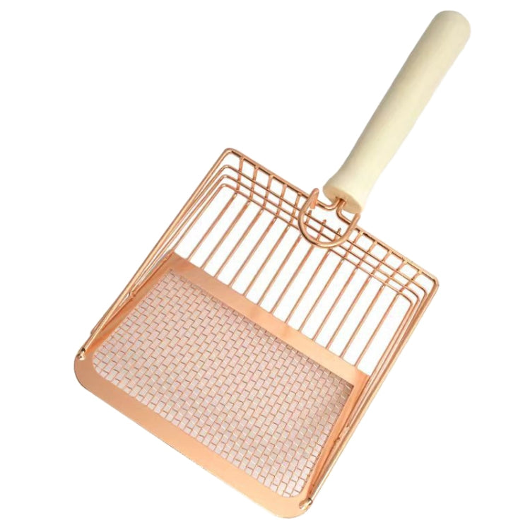 Metal Cat Litter Scoop Partition Filter Shovel Pet Care Cleaning Tool, Square Silver, Square Rose Gold, Round Silver, Round Rose Gold
