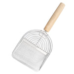 Metal Cat Litter Scoop Partition Filter Shovel Pet Care Cleaning Tool, Square Silver, Square Rose Gold, Round Silver, Round Rose Gold
