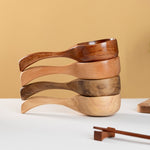 Household Wooden Long Handle Large Soup Spoon Eating Noodle Spoon Water Scoop, Tanoak (Old Lacquer Color), Tanoak (Original Color), Acacia