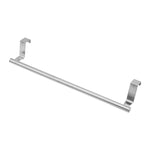 No-Punch Stainless Steel Over Door Towel Rack Cabinet Door Rag Hanging Holder, 23.5cm Silver, 23.5cm Black, 36.5cm Silver, 36.5cm Black, 36.5cm White