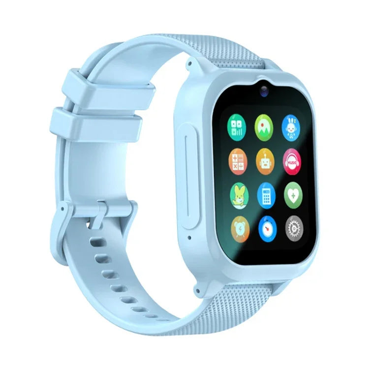 K26H 4G kids phone watch featuring a 1.83-inch touch screen and colorful app icons.