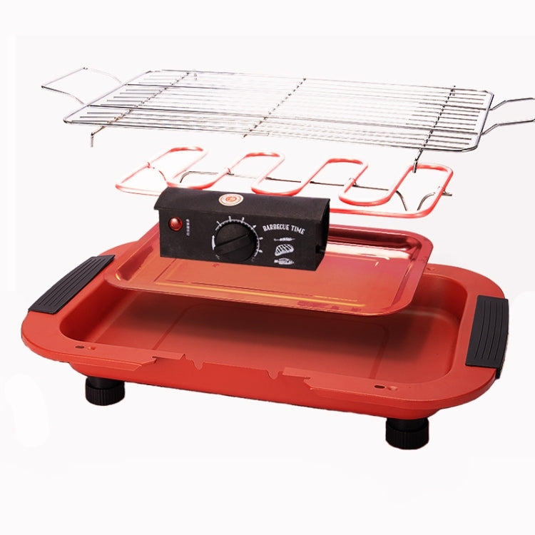 1800W Electric Grill Home BBQ Grill, UK Plug, UK Plug Red, UK Plug Black
